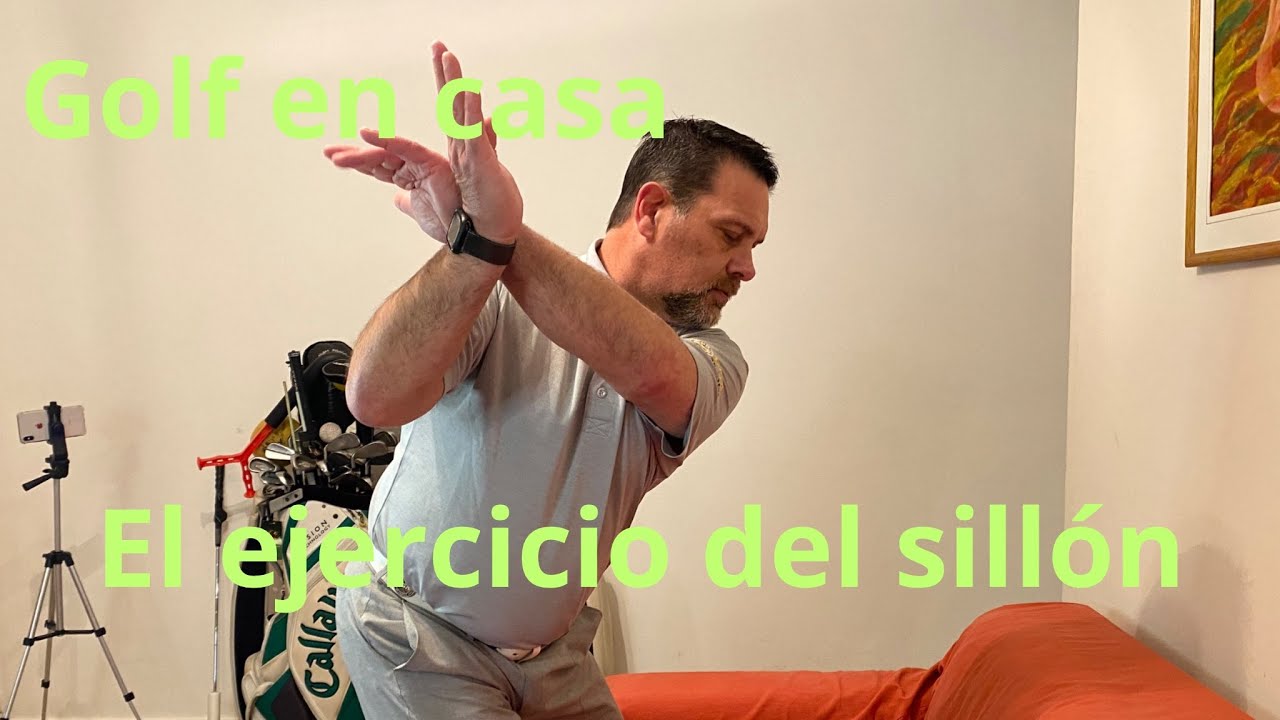 Ejercicio 2 - Mejora el uso de tus piernas en el swing de golf con el ejercicio del sillón