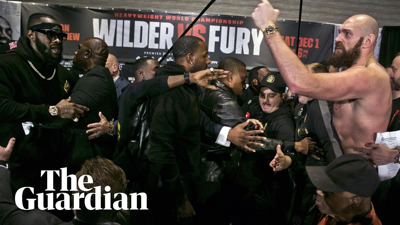 Tyson Fury and Deontay Wilder's press conference descends into chaos