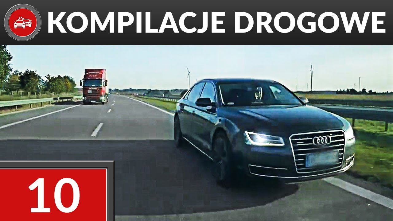 Wykroczenia, kolizje i niebezpieczne sytuacje na drogach - Kompilacje Drogowe #10