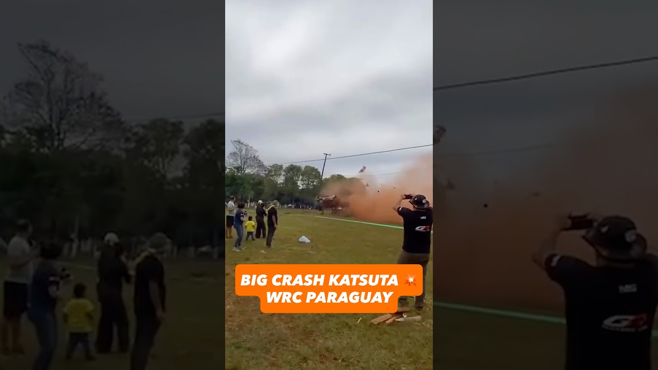Big crash Katsuta SS21 WRC Rally del Paraguay - Crew OK!
