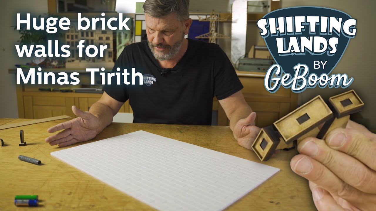 How I create HUGE brick walls using Stamps for my Minas Tirith project!