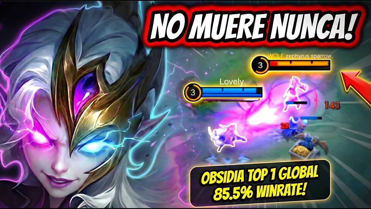 ¡MUERE SOLO UNA VEZ CADA 10 PARTIDAS! OBSIDIA TOP 1 GLOBAL 85.5% WINRATE! | MOBILE LEGENDS