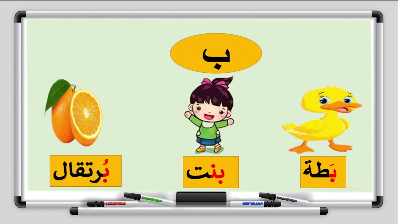 اللغة العربية - الصف الاول الابتدائي - الحروف (أ -ب-ت-ث)- الدرس الاول