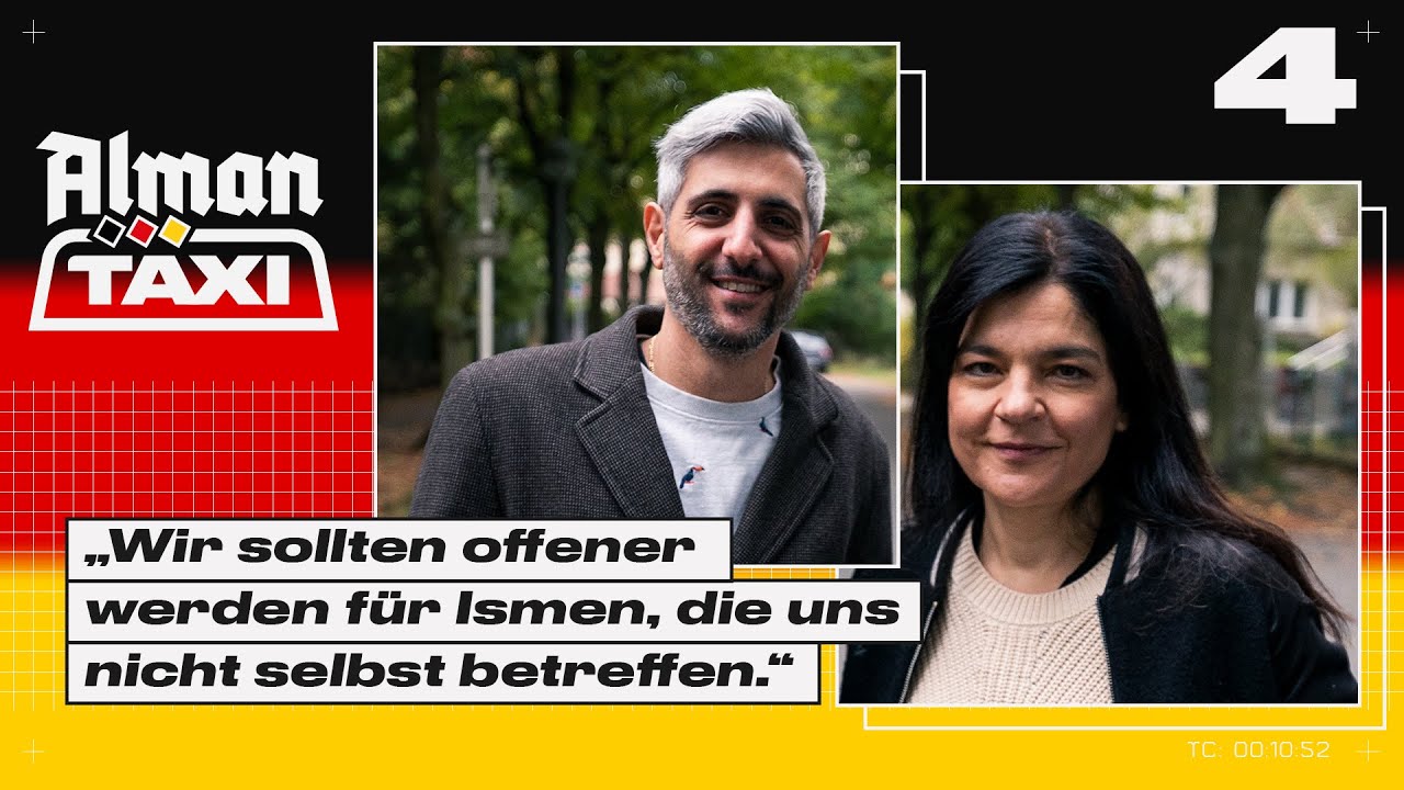 Jasmin Tabatabai im Alman Taxi mit Michel Abdollahi | @viertes.tv