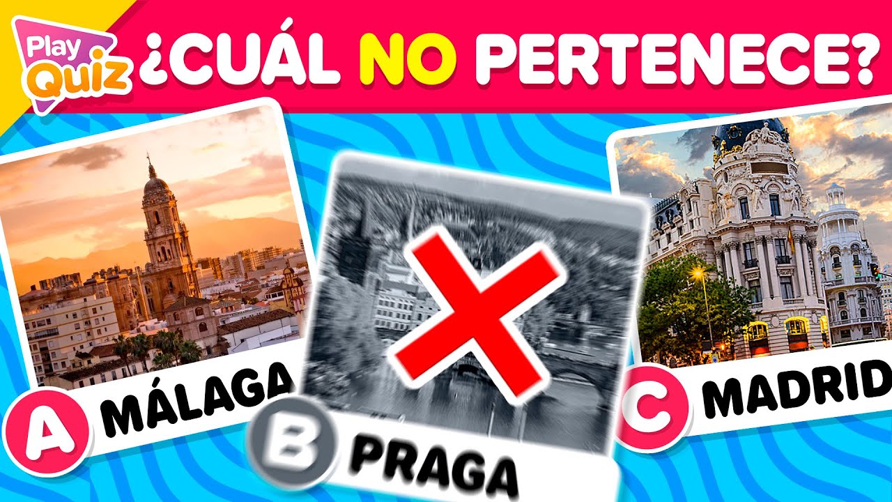 Adivina qué ciudad NO pertenece al País 🌏🧠🤔 | Test de Geografía | Reto PlayQuiz Trivia