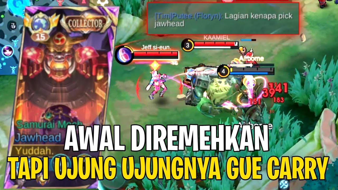 Pick Jawhead Di Immortal Selalu Diremehkan - Jawhead Lawan Cici Diexplane - Mlbb