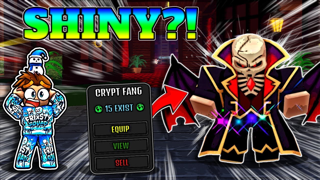 THIS 1% SECRET IS SUPER RARE?! SHINY CRYPT FANG SHOWCASE!! (THE HOUSE TD)
