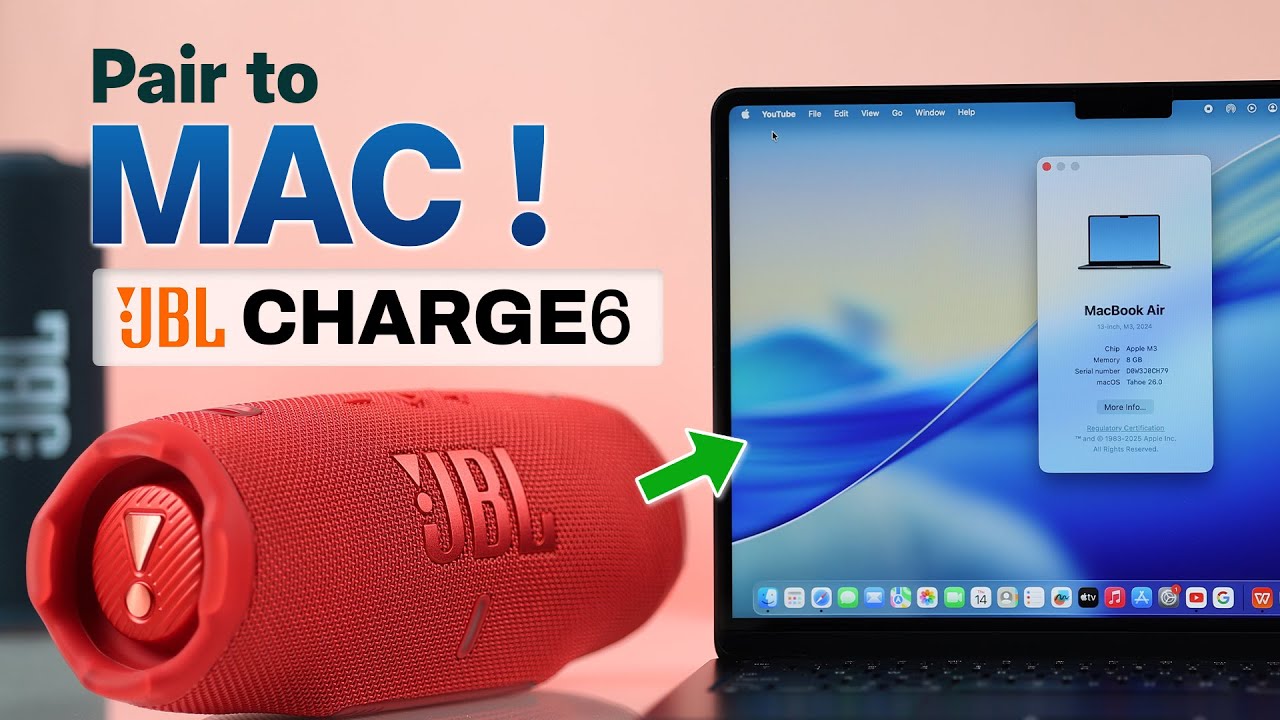 Jak podłączyć JBL Charge 6 do MacBooka przez Bluetooth! [Para]