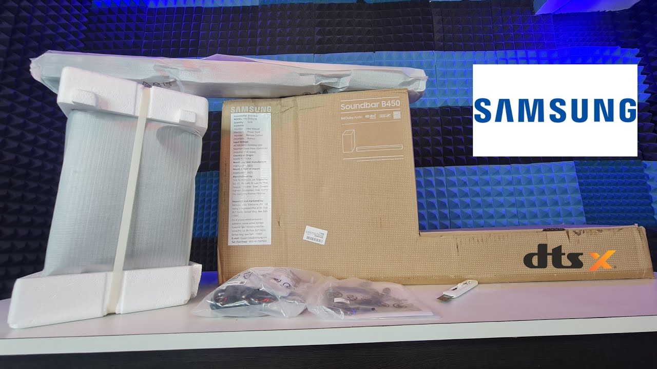 Samsung HW-B450/XL,(HW-C45E/XL) Dolby Soundbar | UNBOXING REVIEW | 300W | WIRELESS SUBWOOFER | DTS