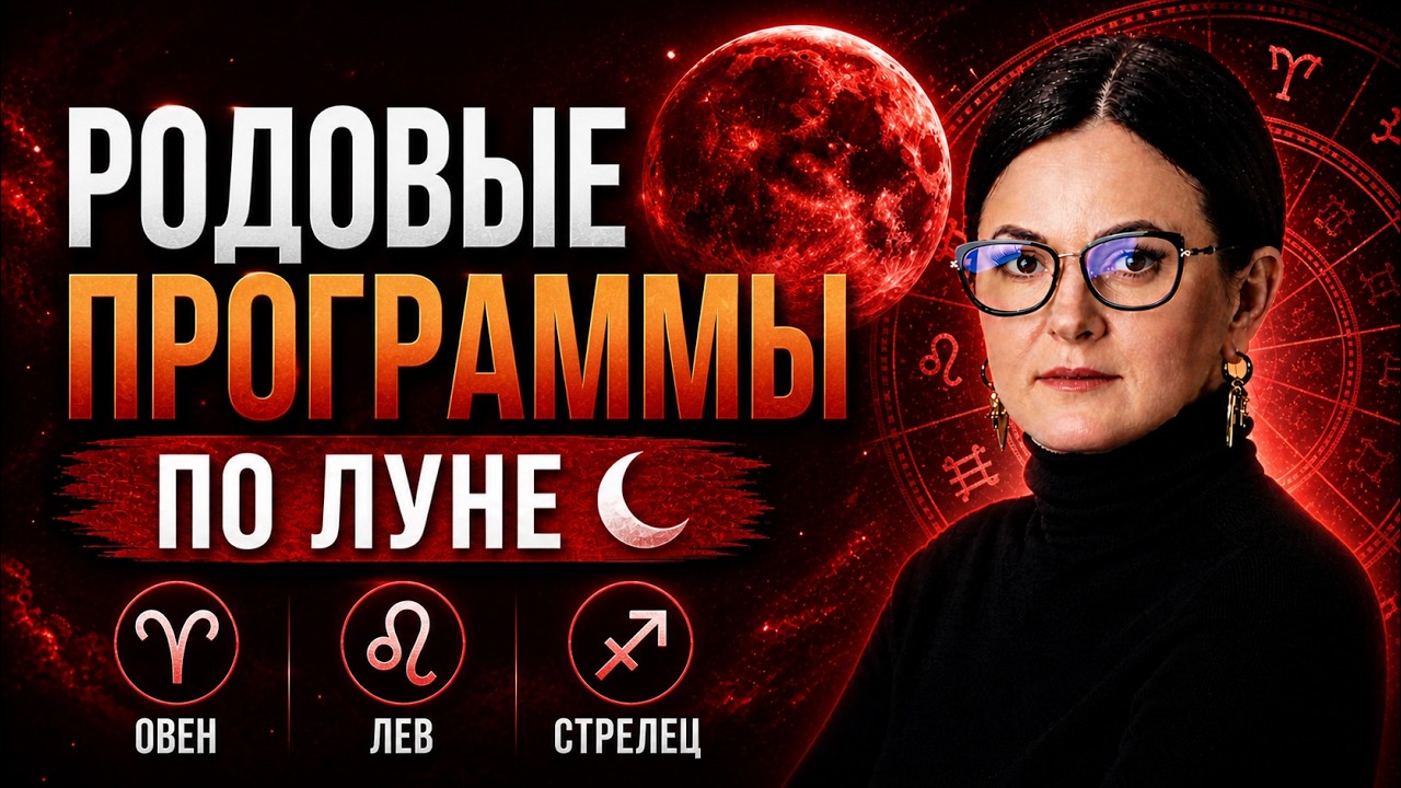 РОДОВАЯ КАРМА ПО ЛУНЕ🌛 Овен ♈ Лев ♌ Стрелец ♐