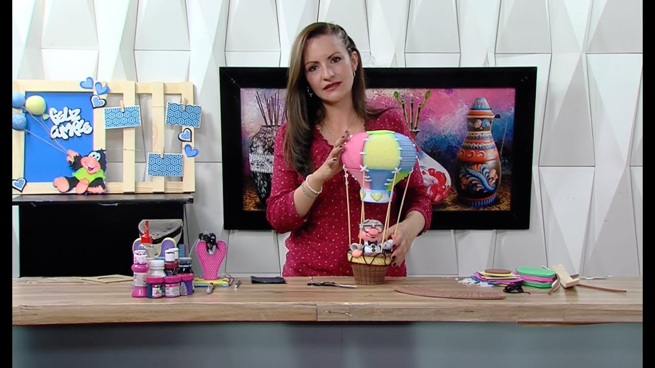 Globo aerostático en foamy - HomeArtTv producido por Juan Gonzalo Angel Restrepo
