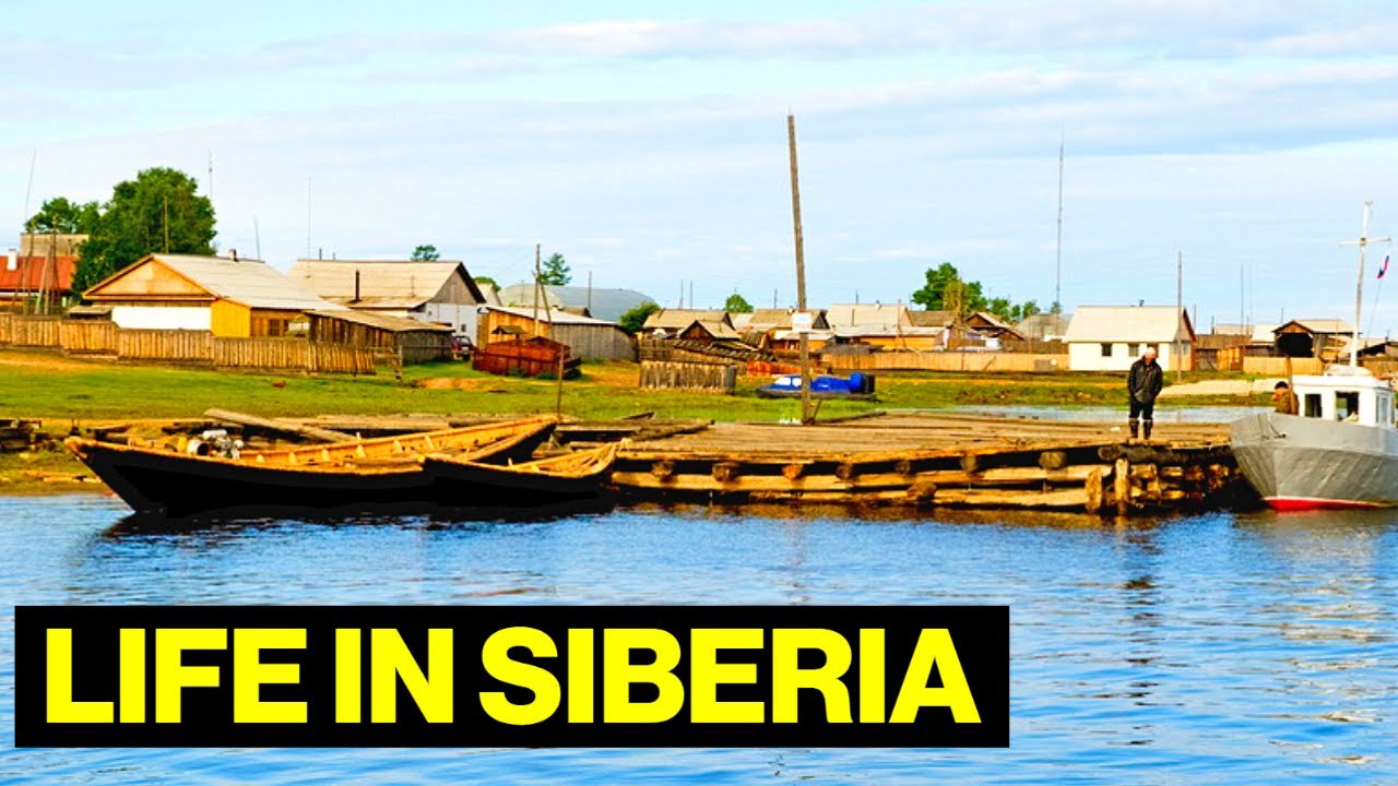 Жизнь в отдаленной рыбацкой деревне на озере Байкал