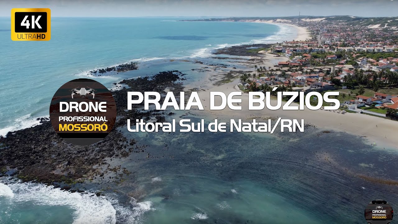 Praia de Búzios   Litoral Sul de Natal/RN | DJI Mini 2 | 4K