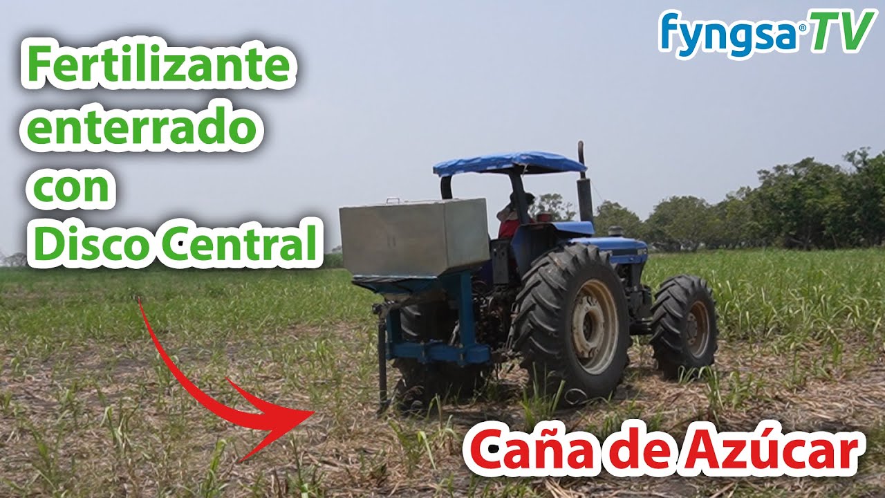 Fertilizante enterrado con Disco Central | Campo Experimental inifap Cotaxtla Veracruz