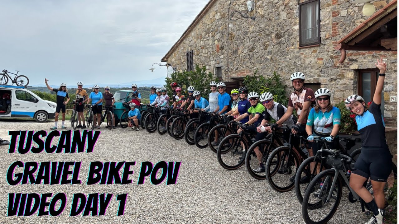 Trek Travel | Tuscany Italy Gravel Bike Tour | Relaxing POV Ride Footage 4K | Day 1 Route Highlights