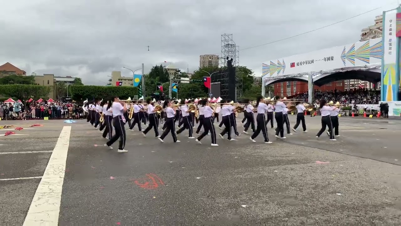 2022.10.07 台湾国慶節予行演習 京都橘高等学校吹奏楽部