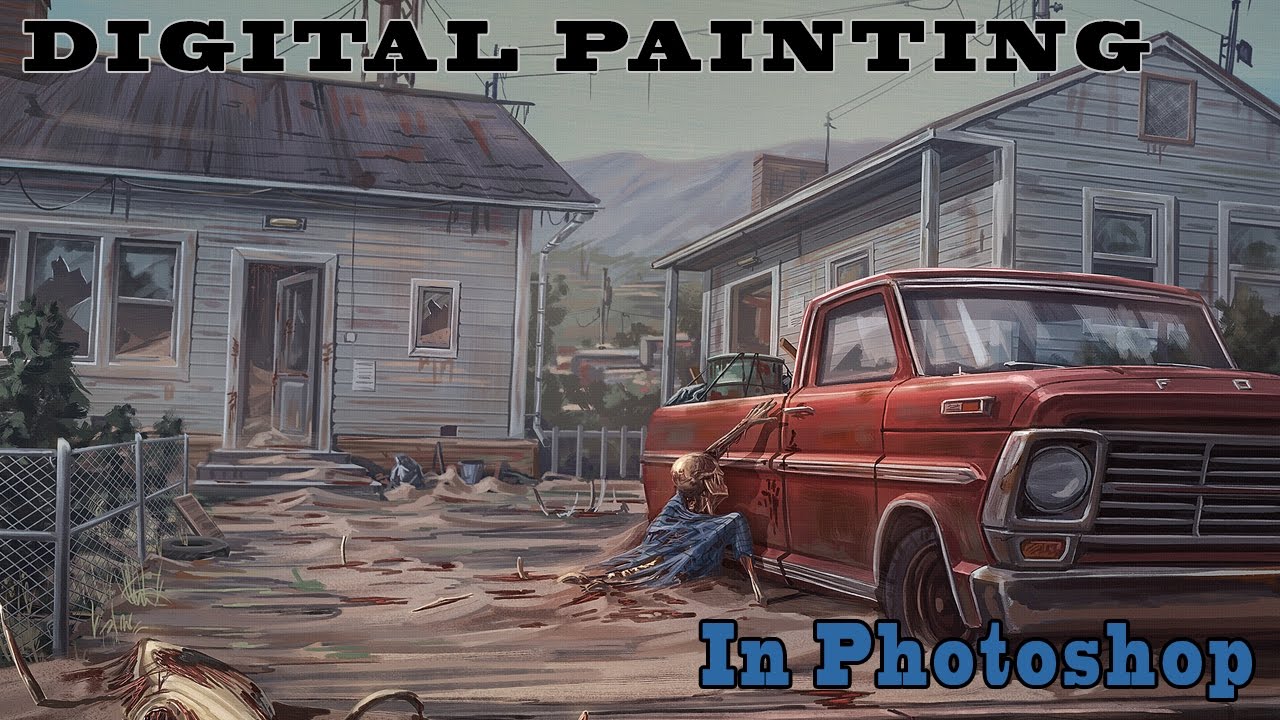 Digital Painting Process in PhotoShop by Derden