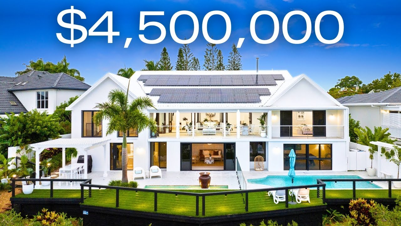 Touring a BREATHTAKING PALM SPRINGS Inspired Mansion | Sanctuary Cove, Gold Coast