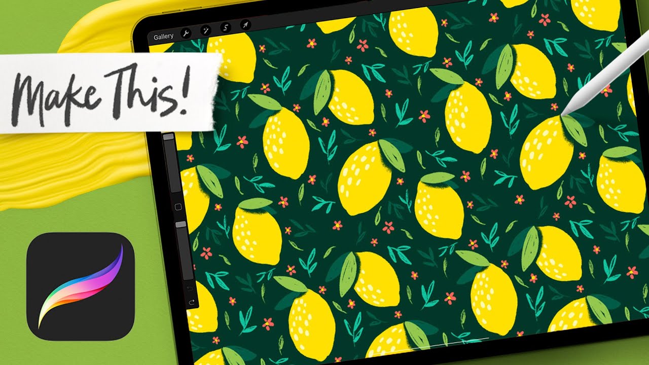 Бесшовный повторяющийся узор в Procreate | УЧЕБНОЕ ПОСОБИЕ PROCREATE ДЛЯ СРЕДНЕГО УРОВНЯ