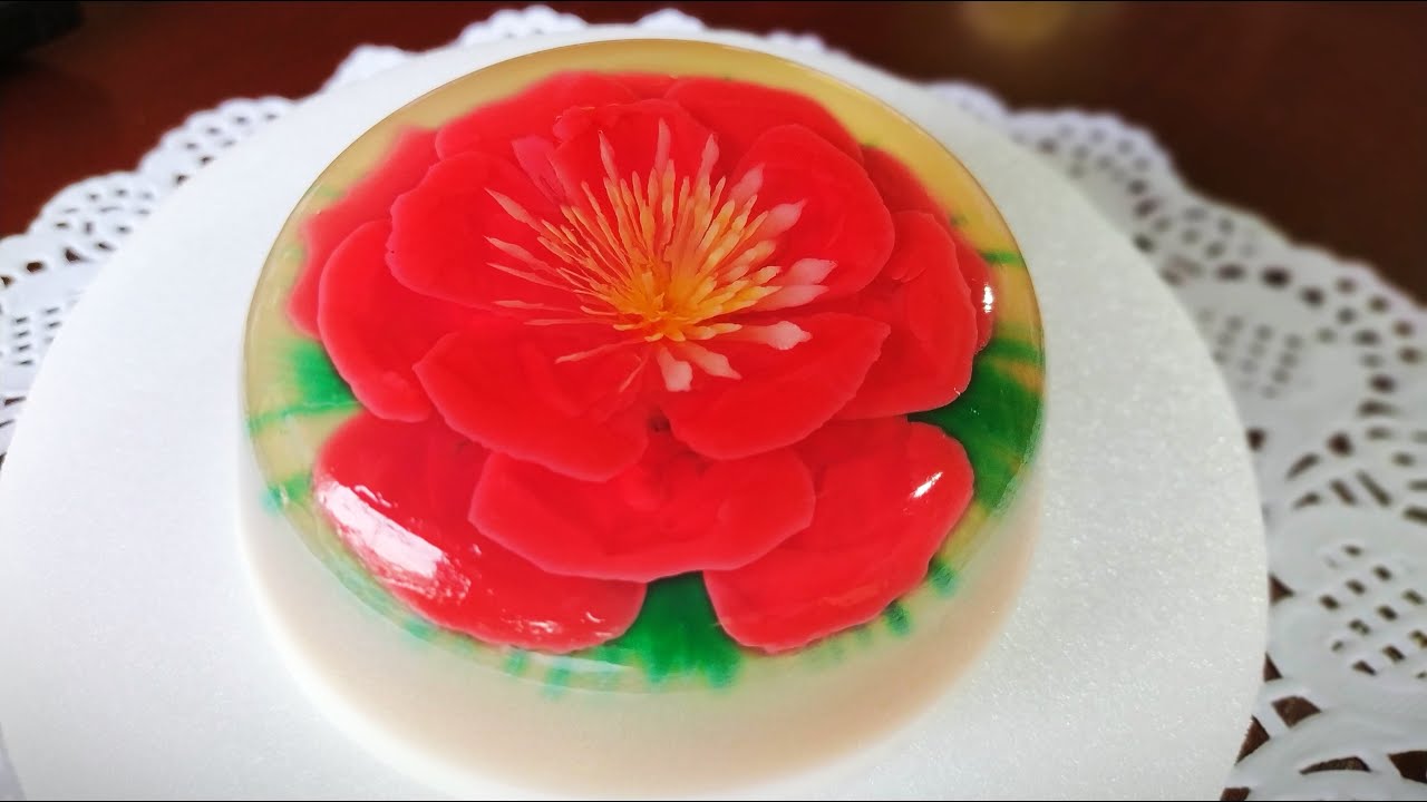 COMO HACER GELATINA FLORAR 3D PENSAMIENTOS - DE TODO EN TU HOGAR