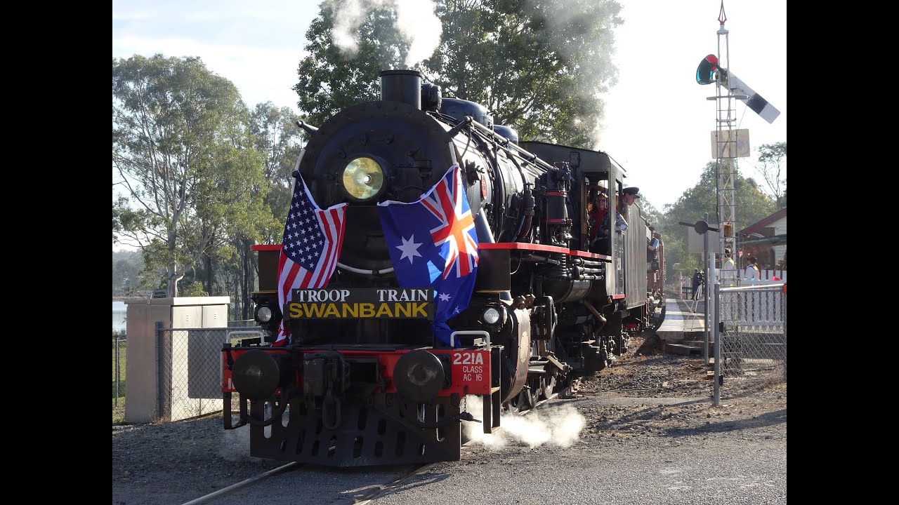 AC16 221A and PB15 448 - QPSR Troop Train - 14/08/2016