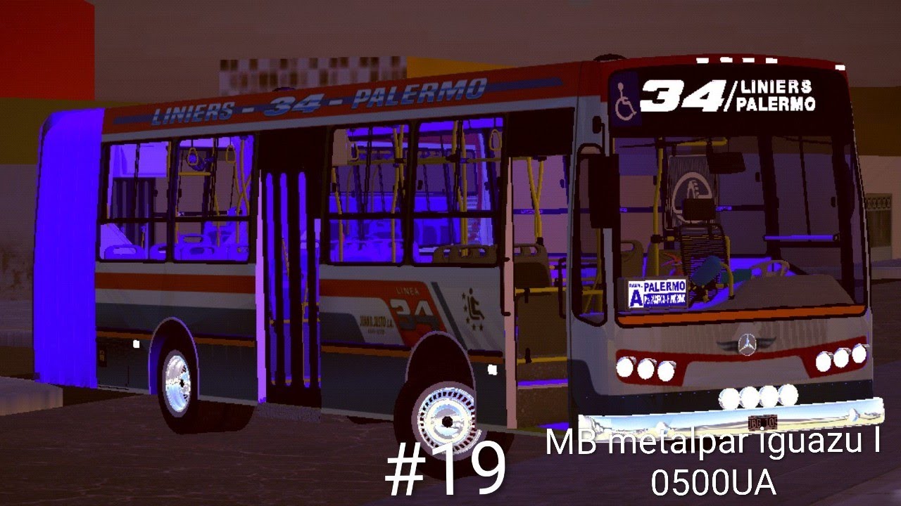 Serie de PBS2 #19 un viejito de la línea 34,ex interno 69 de la 34 MB metalpar iguazu I 0500UA 