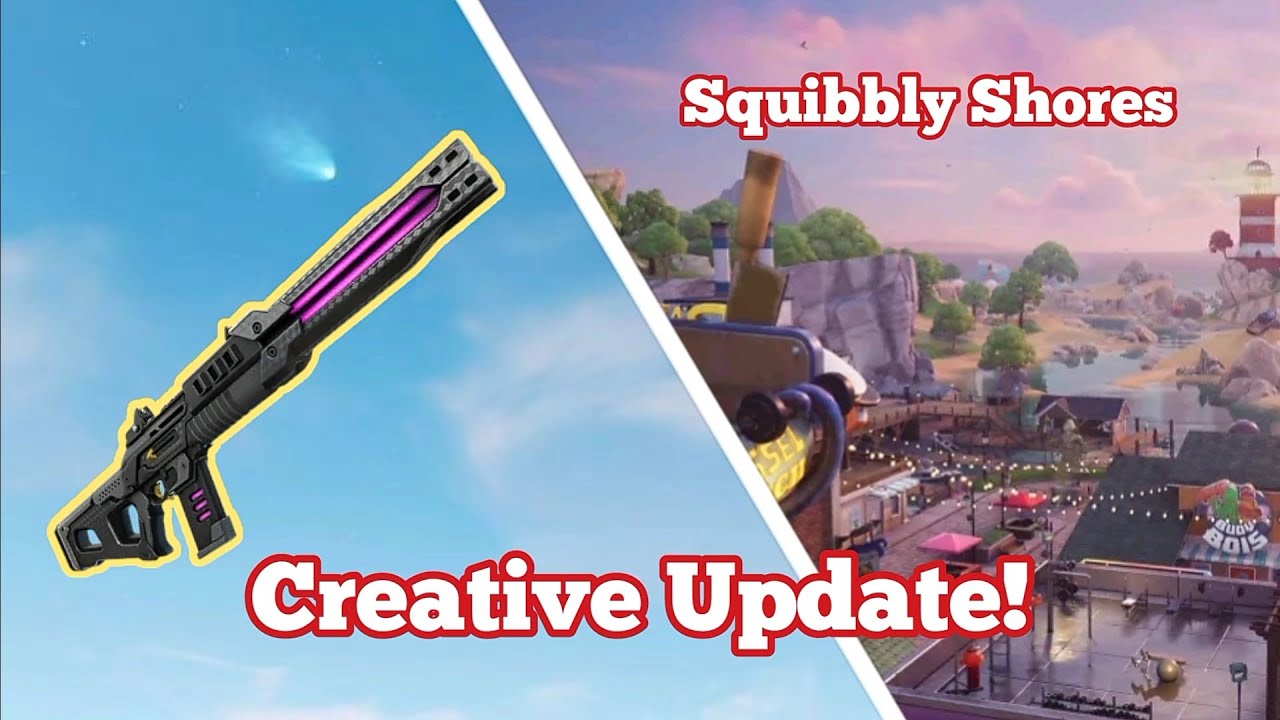New Fortnite Creative Update! (Cube Rifle, Squibbly Shores)