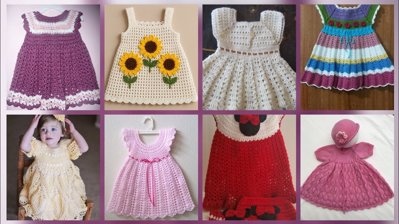 Most beautiful and unique crochet kids dressed design ideas