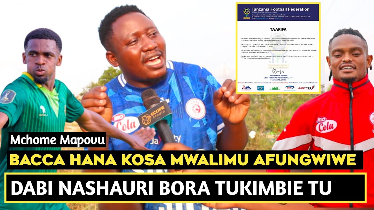 MCHOME MAPOVU ACHAFUKWA BACCA HAJAFANYA KOSA/MWALIMU AFUNGIWE/DABI TUKIMBIE/NAZIONA GOLI 6