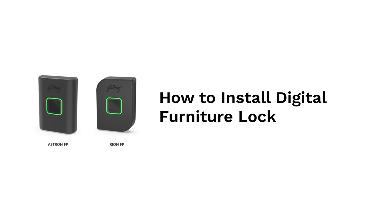 How to install digital furniture lock | Astron & Rion