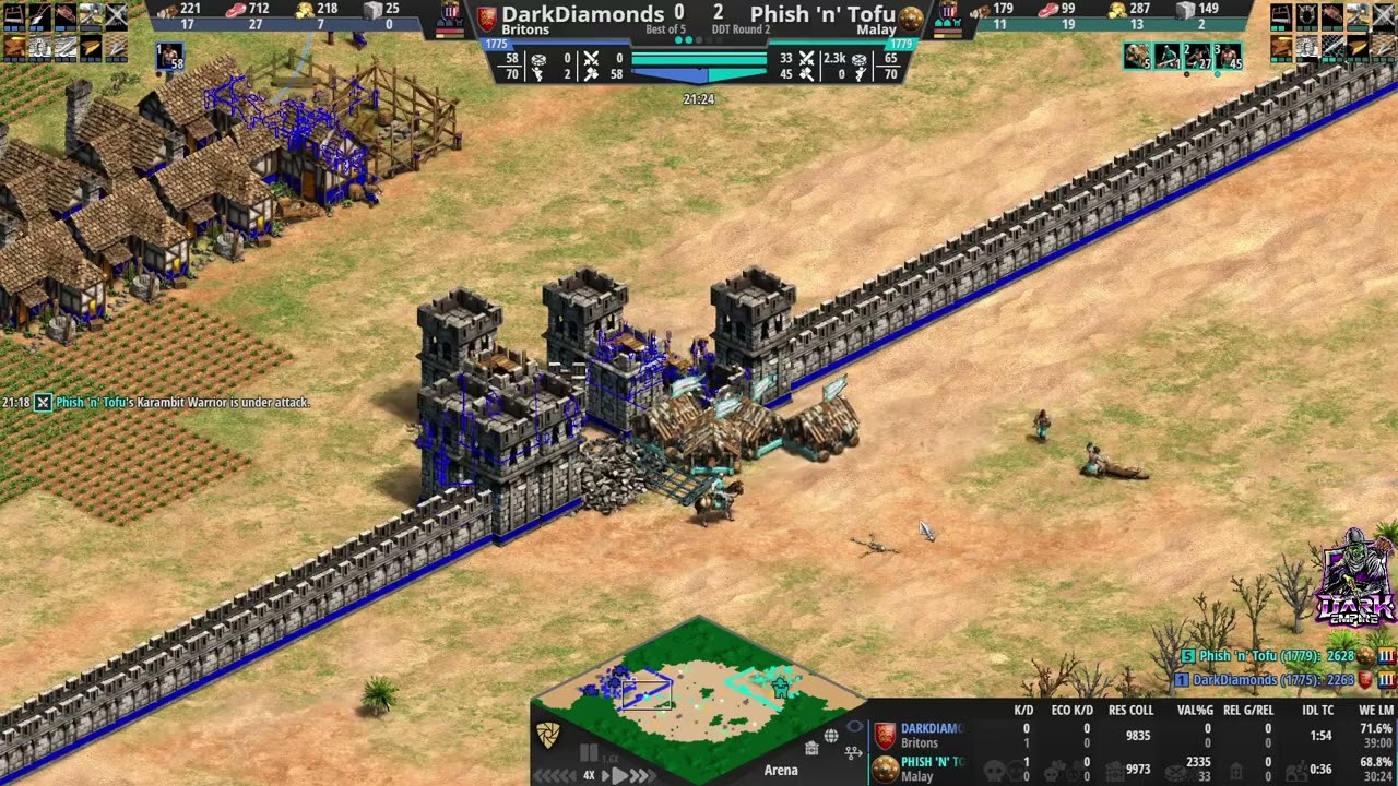 DDT HIGHLIGHTS Phish 'n' Tofu vs DarkDiamonds Ft. White Knight Co-Casting