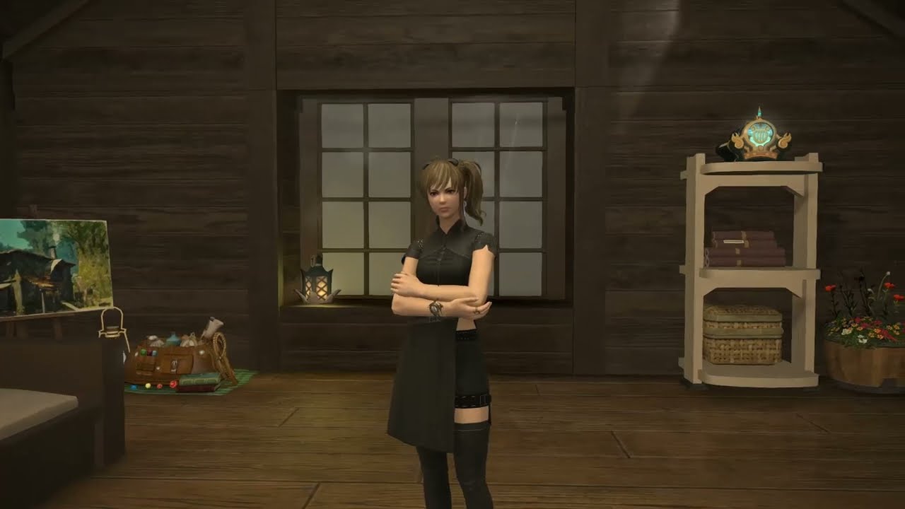 FFXIV House Tour Small (Rainy Wood Cabin)