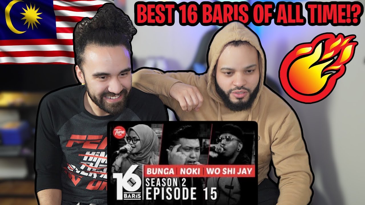 16 BARIS | Season 2 | EP15 | Bunga, NOKI & Wo Shi Jay | Reaction!