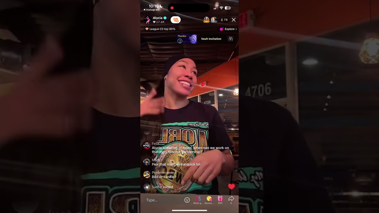 Alycia Baumgardner TikTok Live 2/19/25