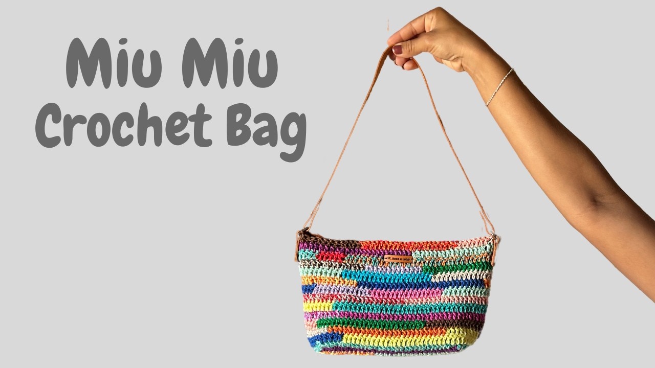 🔥 Viral Miu Miu-Inspired Crochet Bag – DIY Step-by-Step!