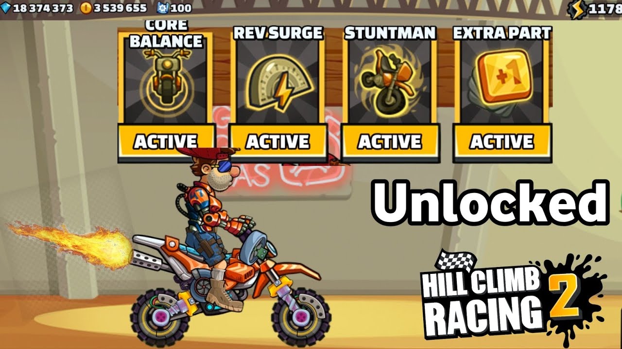 Hill climb racing 2 | MOTOCROSS New Mastery Unlocked Full Max 