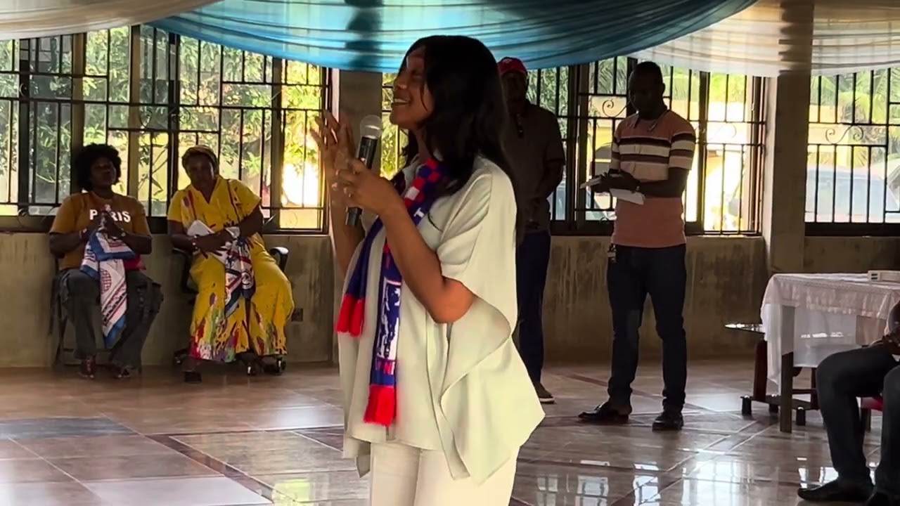 MRS.AGYAPONG SPEAKS AT MANSO NKWANTA CONSTITUENCY 