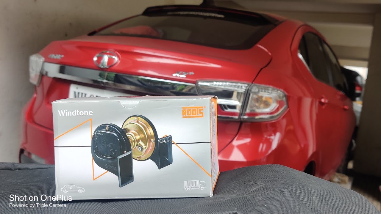 TATA TIGOR/TIAGO/NEXON - ROOTS WINDTONE : SKODA TYPE TRUMPET HORN INSTALLATION