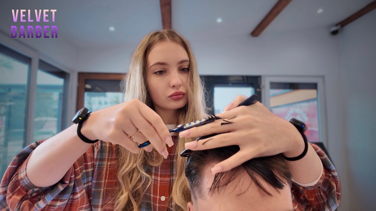 Relaxing & Very Soft Haircut | Velvet Barber ASMR 💈