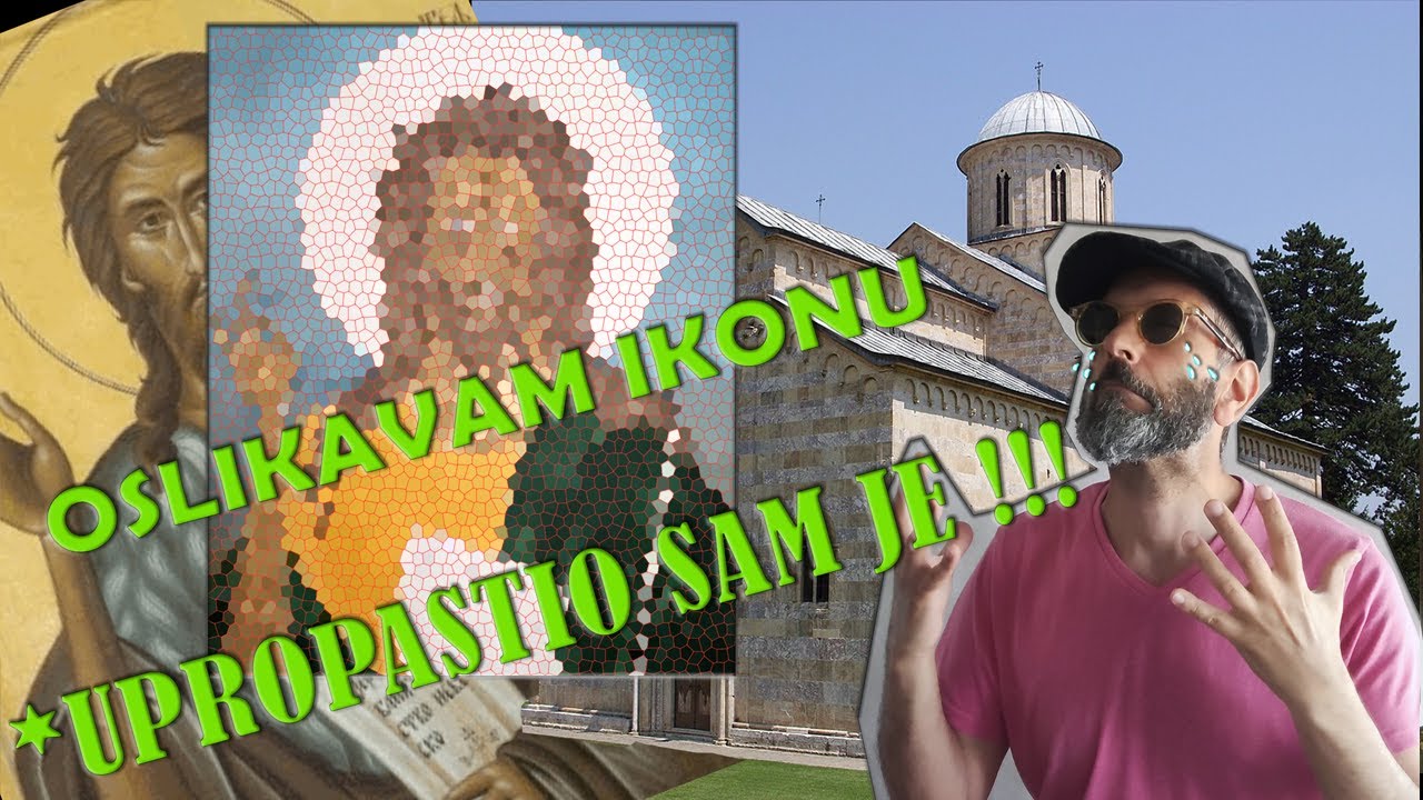 Slikanje ikone 2/5 Oslikavanje prvi premaz | Icon painting 2/5 Painting the first coat