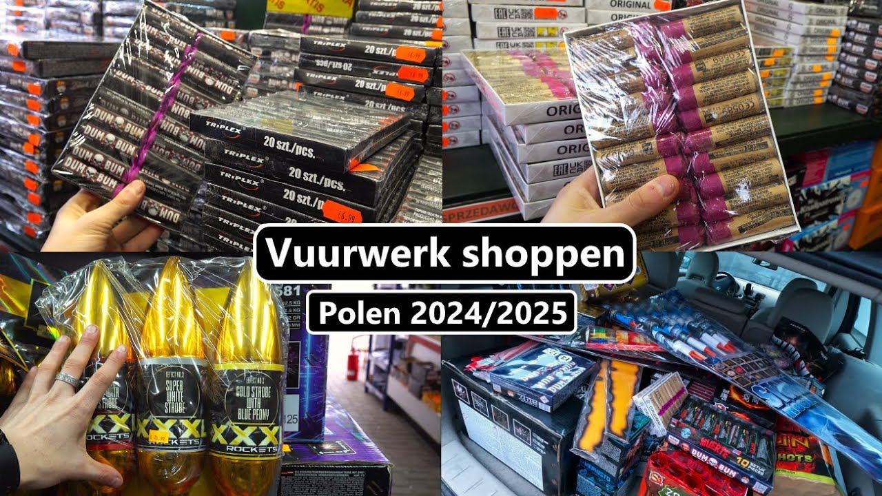 Vuurwerk shoppen polen 2024/2025 Overal is vuurwerk te koop! Vlog #2