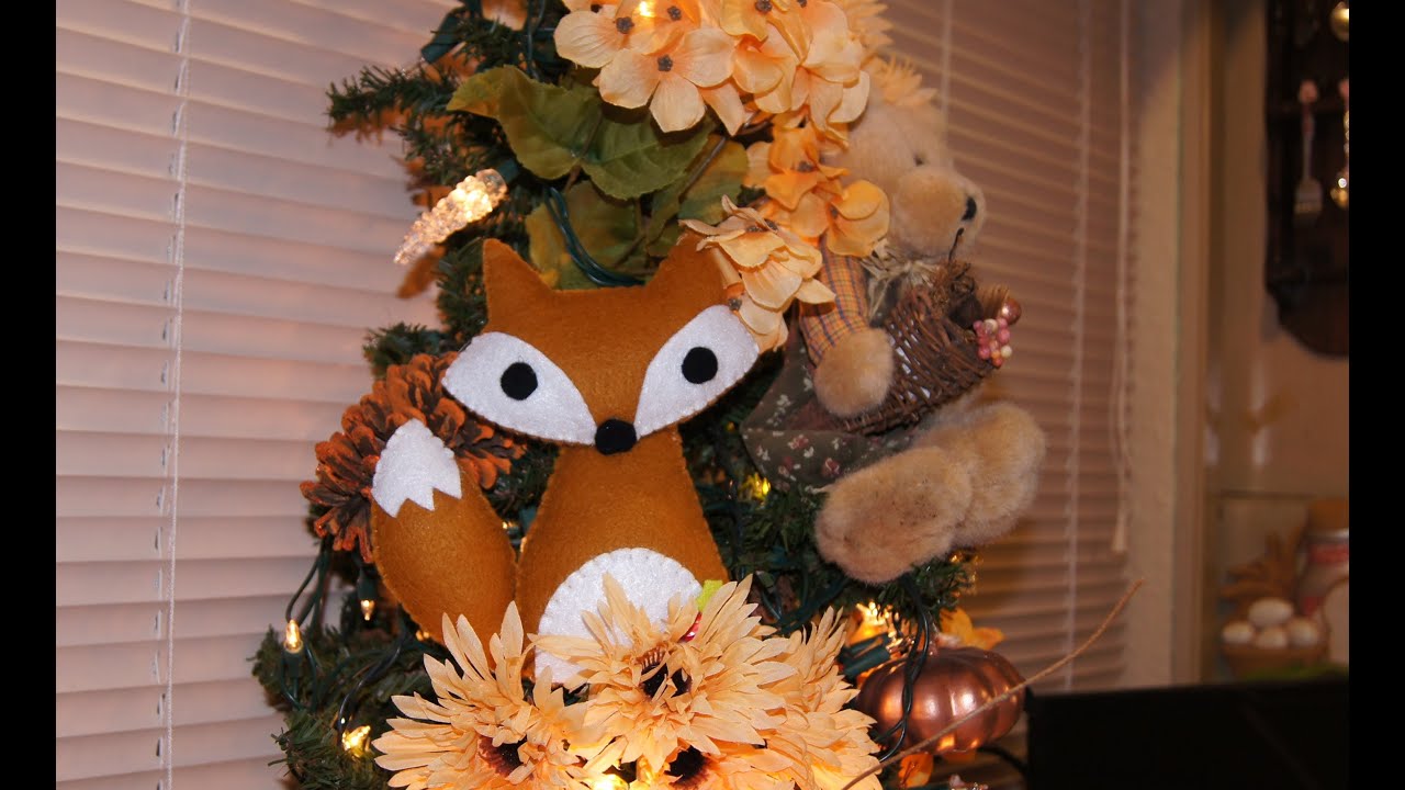 ADORNO NAVIDEÑO ZORRO EN FIELTRO/ Red fox Tutorial Serie Animalitos del Bosque