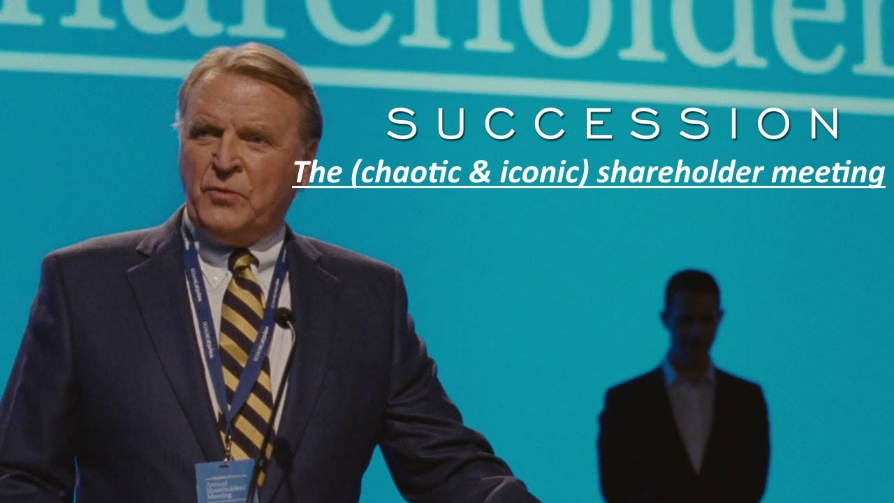 succession's shareholder meeting but only the chaotic parts