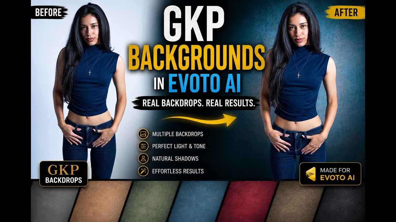 EVOTO AI Backdrop Secrets | Realistic Digital Canvas Backgrounds