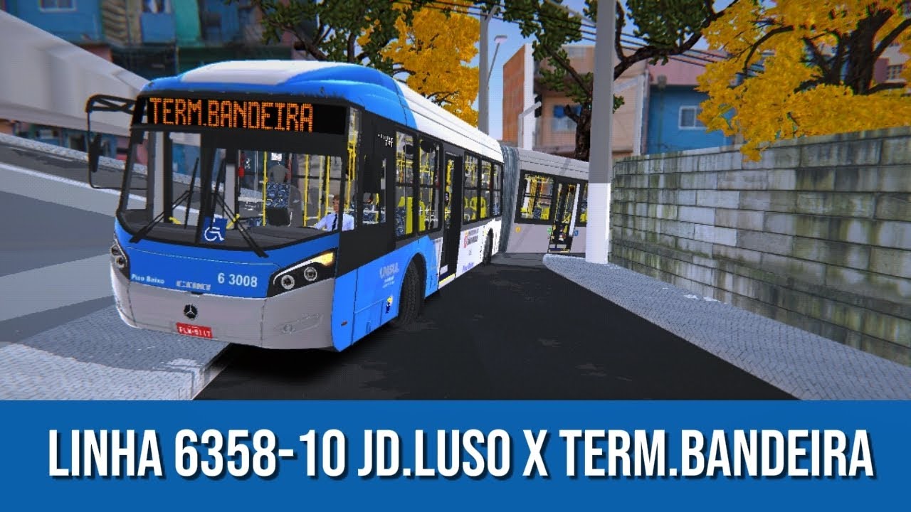 🔵 PBSC |Caio Millennium BRT I MobiBrasil | Linha 6358-10 JD.Luso X Term.Bandeira|Mapa Beta city SP 🔵