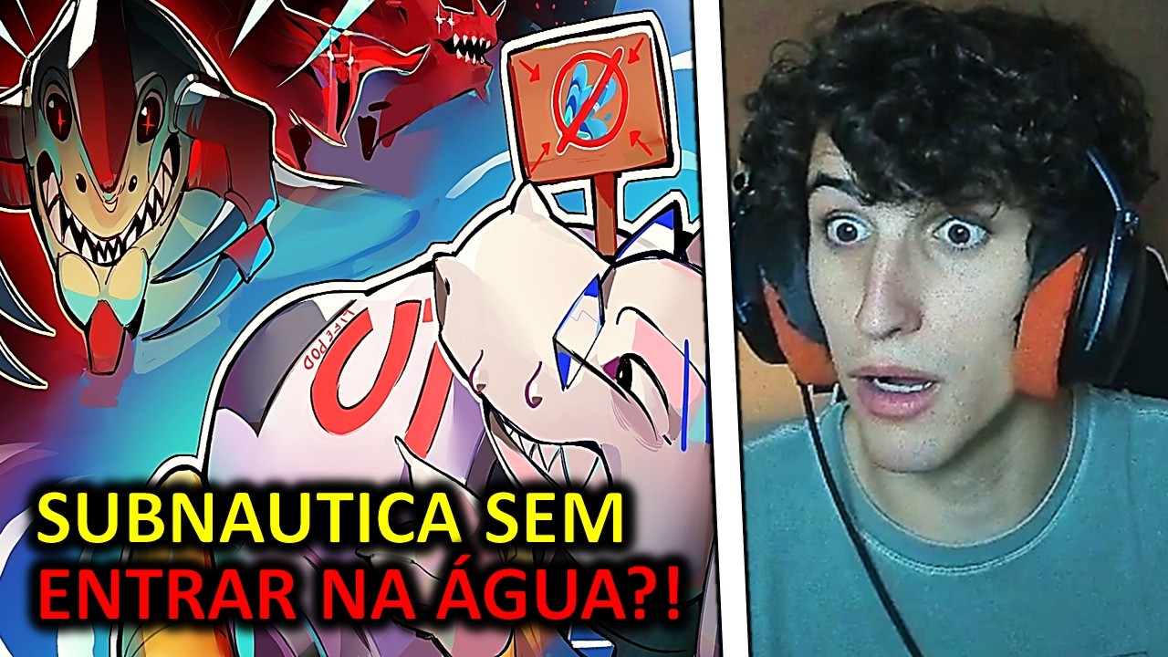 CALIGRAFO REAGE a é POSSÍVEL zerar SUBNAUTICA sem ENTRAR na ÁGUA???