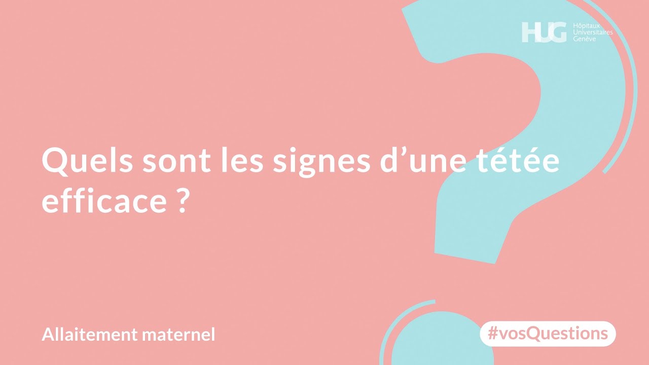 Quels sont les signes d&rsquo;une t&eacute;t&eacute;e efficace ?