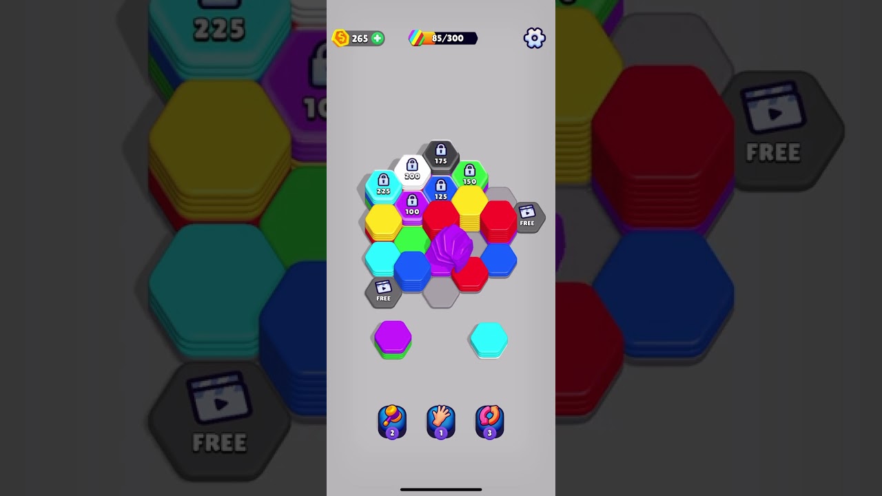 Play game video for eating time