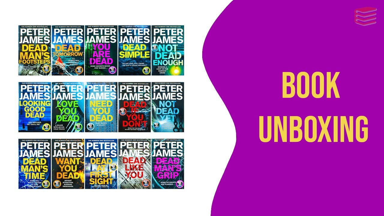 Roy Grace Series 1-15 Book Collection Set by Peter James - Book Unboxing