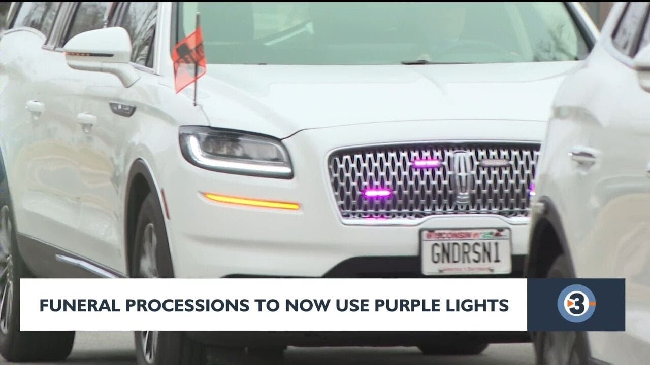 Funeral processions to now use purple lights